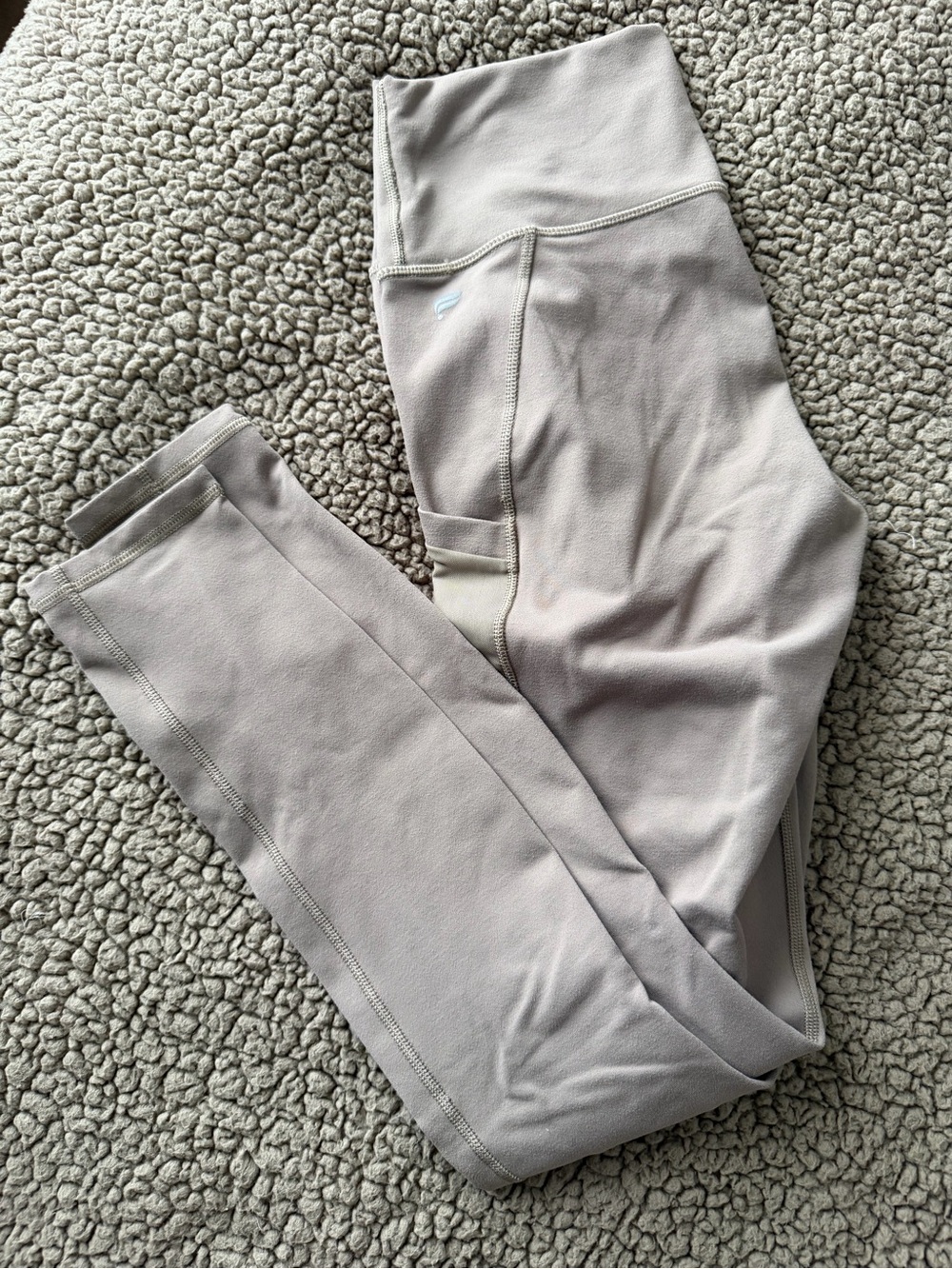 Fabletics High-Waist Leggings in Light Taupe